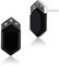 Gemondo Art Deco Ohrringe Sterling Silber 3ct Schwarz Onyx & 6.6pt Markasit Ohrstecker