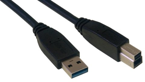 MCL 3 m A/B Stecker USB 3.0 SuperSpeed Kabel – Schwarz