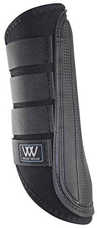 Woof Wear Bürstenstiefel mit einzelnem Verschluss, groß, Schwarz