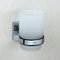 Wall Mounted Drinking Glass Tumbler/Toothbrush Holder in Polished Chrome