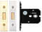 Flat Bathroom Deadlock Bolt ZUKFD64 ZUKFD76 (76mm Case - 57mm Backset, PVD Brass)