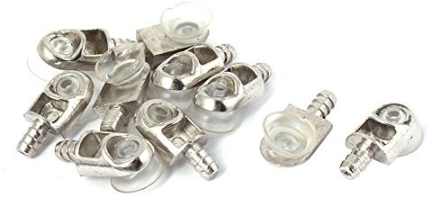 sourcing map Stützstifte für Einlegeböden aus Glas, Halterungen aus Metall, 10 Stück de