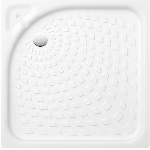 Receveur 80 x 80 VILLEROY ET BOCH O Novo ceramique carré blanc angle