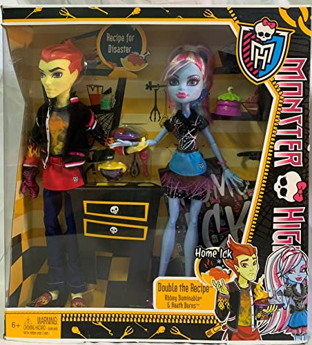 Monster High Mattel BBC82 Kochpartner Abbey und Heath, 2-er Pack