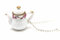 Miniblings Coffeepot Teapot Tea Coffee Necklace 80Cm Porcelain Ceramic Mug White
