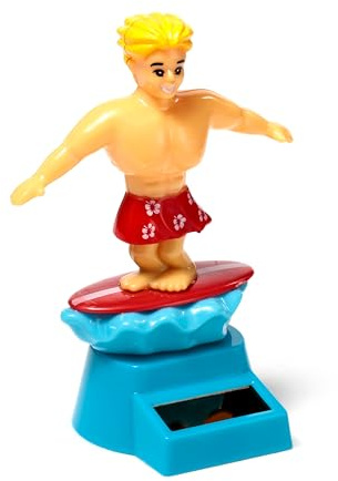 Puckator Solar Pal: Solarfigurine 'Surfer Dude', Erwachsene & Kinder ab 3 Jahren, Unisex, Erneuerbare Energien, Dekoration, Kreativität & Spaß