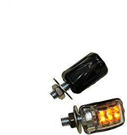 LED Mini Blinker M6, klein schwarz klar E-geprüft für Simson KTM Triumph Peugeot Honda Yamaha Suzuki