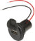 ProCar Power USB Einbausteckdose mit Deckel Belastbarkeit Strom max.=3A Passend für (Details) USB-A Steckdose 12V zu 5 V, 24V zu