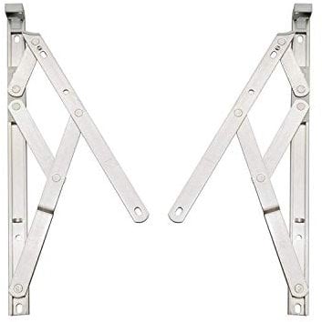 Nico Aluminium Friction Hinge Window Stay - 200mm, Stainless Steel, Adjustable, Pair