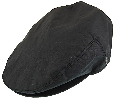 Jaxon & James Oilcloth Flat Cap - Black