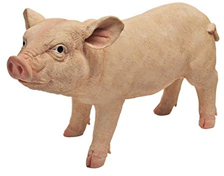 Design Toscano Gartenfigur Piggy: Porker