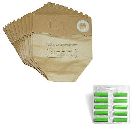 18 sacs et 30 parfums adaptables pour aspirateur Folletto Vorwerk Kobold Thermomix 130, 131