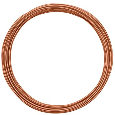 Vaessen Creative 24241-002 Aludraht Schmuck, Biegsam, Aluminium, kupfer orange, 1,5 mm x 5 m