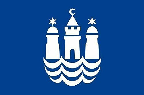 U24 Aufkleber Kopenhagen Flagge Fahne 8 x 5 cm Autoaufkleber Sticker