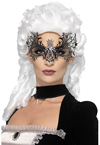 Generique - Spinnennetz Maske mit Strass für Erwachsene - Halloween