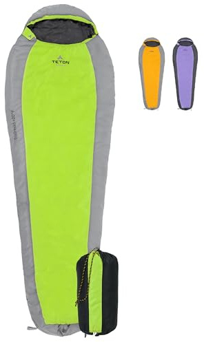 Teton Trailhead, 20 Degree Sleeping Bag; Lightweight, Warm Mummy Sleeping Bag, Camping, Backpacking, Hiking
