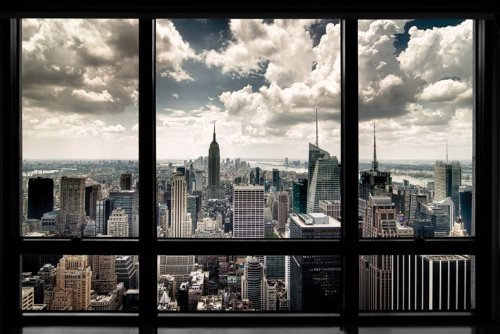 new- York – Fenster – 61 x 91.5 cm zeigt/Poster