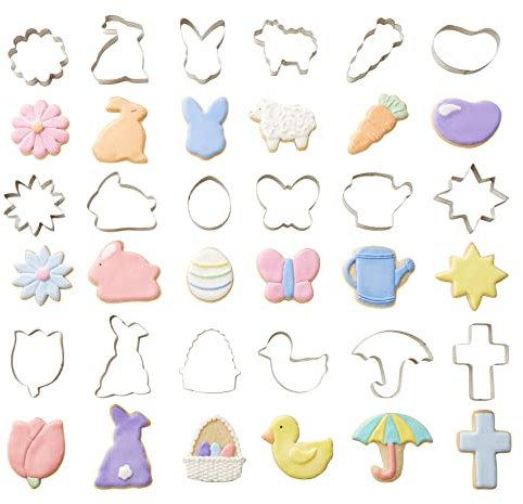 Wilton Emporte-pièce en Forme de Pâques Tub, Argent, Lot de 18