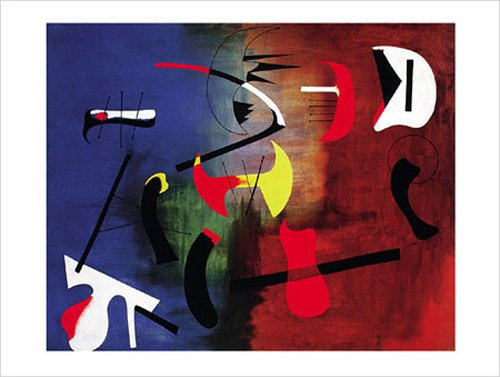 Miró, Joan Miro - Peinture - Kunstdruck Artprint Gemälde - Grösse 80x60 cm