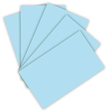 Folia 6339 Lot de 50 Feuilles de Papier de Couleur Bleu glacé Format A3 130 g/m²