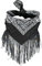 Capelli New York Bandana mit Fransen und Zierperlen Black Combo
