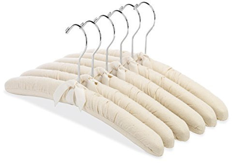 Whitmor Kleiderbügel aus Leinen, gepolstert, 6 Stück
