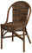Korb-Outlet Rattanstuhl Klassik Schwarz Braun Esszimmerstuhl Schmal Esszimmer Stuhl Küchenstuhl Natur Rattan