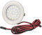 Jungeslicht Möbel Einbaustrahler Tim 12Volt DC 2Watt LED Leuchtmittel warmweiß 3000K, 200Lumen, für Löcher von 54-58mm, Einbautiefe: 12mm, 1,8m Zuleitung + Mini AMP Stecker - LED Trafo erforderlich