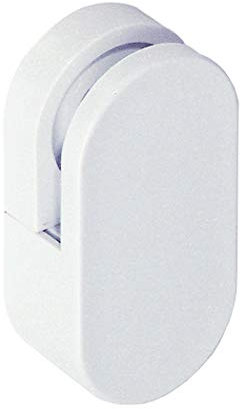 Hewi 477.01.100 99 Spiegelhalter 2 Stück Spiegel 6 mm verdeckte Verschraubung 30 x 60 x 18 mm Polyamid-477.01.100, reinweiß