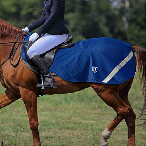 Harrison Howard Climax Pferdetrainingsdecke Wasserdichtes Hi-Vis-Futter Wettkampfteppich Fleece Dunkelblau L