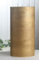 Rustik-Dreidochtkerze, 30 x 15 cm Ø, Gold-metallic
