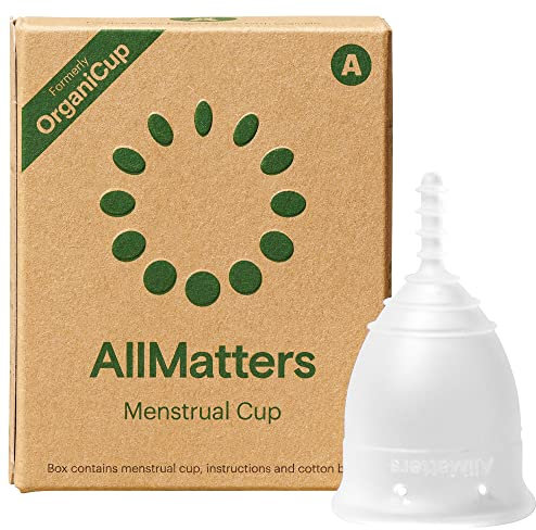AllMatters Menstruationstasse (ehemals OrganiCup) - Größe A - für Alle, die Noch Nicht Vaginal Entbunden Haben - Weiches und Angenehmes Medizinisches Silikon