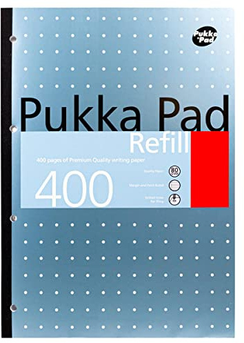 Pukka Pad, Refill Pad A4, 400 Page (Colours May Vary)