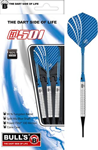 BULL'S 501 AT5 Soft Dart, Silber/Blau, 18g