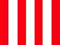 Streifenfahne rot / weiß Fahne Flagge Grösse 60x90cm