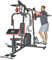 TrainHard® Kraftstation Multistation Fitnessstation 65 kg Gewichten inkl. Dipstation, Beinhebe + Stepper, Speedball-Plattform & Push-Up Bar