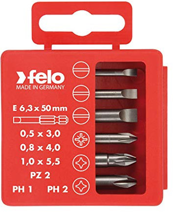 aginco 030 925 16 Profi Bit Set. 6 Bits Box Elektriker