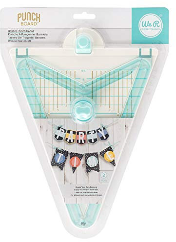 We R Memory Keepers 662565 Fahnen Punch Board, Plastic, Grey, 30 x 21,5 x 1,9 cm