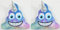BUSDUGA - Emoticon Kissen, 16cm, Emotionen zum Kuscheln (Kackhaufen-Einhorn 2er Set)