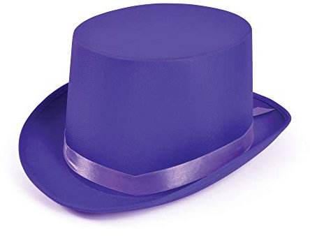 Bristol Novelty BH500 Halloween Zylinder, lila, Satin, Purple, Einheitsgröße Halloween