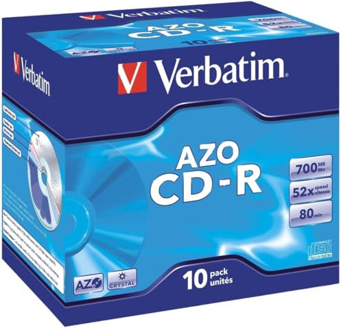 Verbatim CD-Rohlinge 700MB/80min im Jewel Case VE=10 Stück