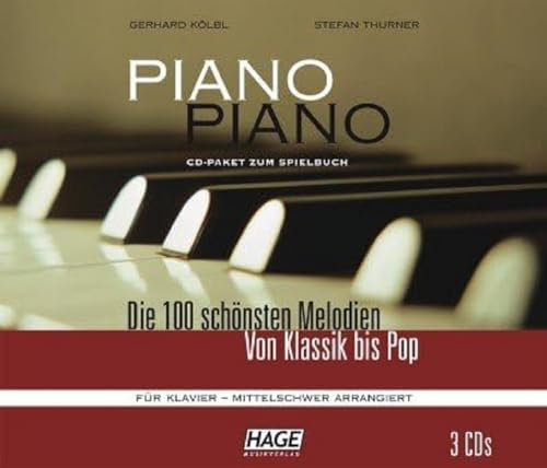 Edition Hage Piano Piano Vol. 1 - 3 CD's