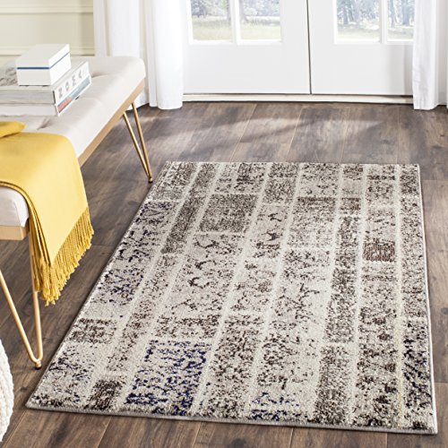 SAFAVIEH Monaco Collection Accent Rug - 3' x 5', Beige & Multi, Modern Patchwork Distressed Design, Non-Shedding & Easy Care, Ideal for High Traffic Areas in Entryway, Living Room, Bedroom (MNC216P)