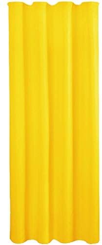 Bestlivings Vorhang Blickdicht (140x175cm / 1 Stück) Gardine Uni (Gelb) mit Kräuselband/Universalband, Dekoschal für Fenster, Balkon - Dekorativer Gardinenschal