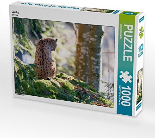 CALVENDO Puzzle Luchs 1000 Teile Puzzle quer | 1000 Teile Lege-Größe 64 x 48 cm Foto-Puzzle für glückliche Stunden