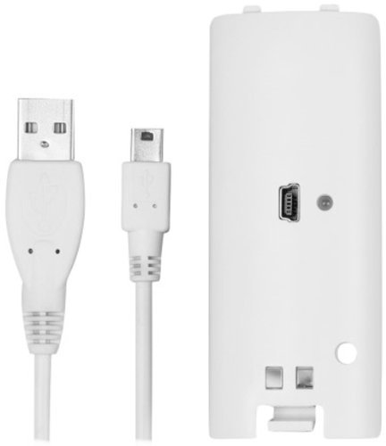 NEW! Hubb Accessories Wii Remote Direct Charge Battery White