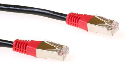 ACT CAT5E F/UTP LSZH Cross BK 0.50M