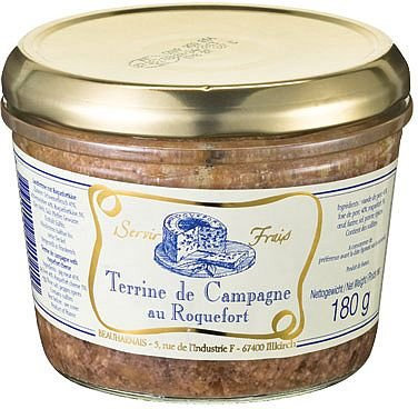 Terrine de Campagne au Roquefort 180 g