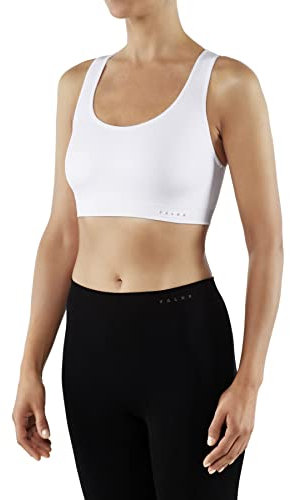 FALKE Damen Sport-BH Madison Low Support W Sb Funktionsmaterial für niedrigen Aktivitätslevel 1 Stück, Weiß White 2860, M