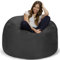 Chill Sack Bohnenbeutelstuhl: Riesige 4' Memory Schaum Möbel Bean Bag - großes Sofa mit weicher Microfaser - Holzkohle